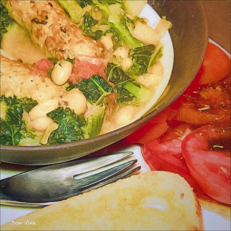 Cassoulet with Boar Sausage and Kale_150421_1727_5403-HXSYQ