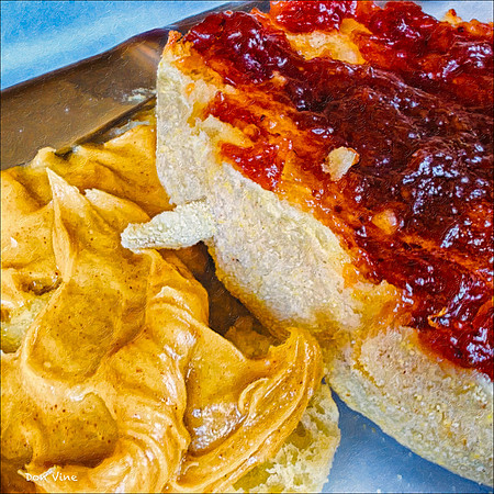 English Muffin Peanut Butter and Jam_140512_1215_27__22-HXSYQ